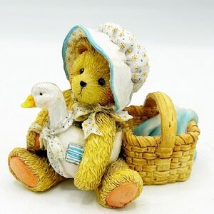 Cherished Teddies Katie 1991 950440 Girl Bear with Goose